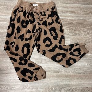 PISTOLA comfy cheetah print sweat pants